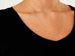 9ct Yellow Gold 1.0mm Diamond Cut Oval Belcher Chain 20