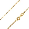 9ct Yellow Gold 1.5mm Diamond Cut Oval Belcher Chain 16"/40cm Hallmarked