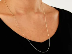 9ct Yellow Gold 1.5mm Diamond Cut Oval Belcher Chain 24
