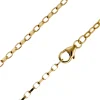 9ct Yellow Gold 2.2mm Diamond Cut Oval Belcher Chain 20"/50cm Hallmarked