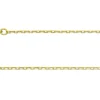 9ct Yellow Gold 1.5mm Diamond Cut Oval Trace Chain 16"/40cm Hallmarked
