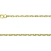 9ct Yellow Gold 2.0mm Diamond Cut Oval Trace Chain 18"/45cm Hallmarked