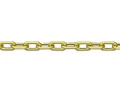 9ct Yellow Gold 2.0mm Diamond Cut Oval Trace Chain 20