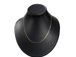 9ct Yellow Gold 2.0mm Diamond Cut Oval Trace Chain 20