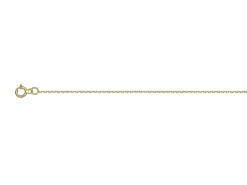 18ct Yellow Gold 0.85mm Diamond Cut Oval Trace Chain 18"/45cm Hallmarked