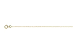 18ct Yellow Gold 0.85mm Diamond Cut Oval Trace Chain 16"/40cm Unhallmarked