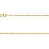 18ct Yellow Gold 1.3mm Diamond Cut Oval Trace Chain 18"/40cm Hallmarked
