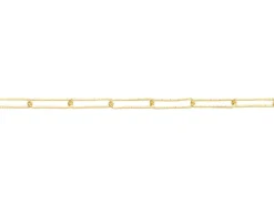 9ct Yellow Gold 1.7mm Diamond Cut Paperclip Trace Chain 20