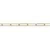 9ct Yellow Gold 1.7mm Diamond Cut Paperclip Trace Chain Loose Unhallmarked