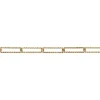9ct Yellow Gold 2.3mm Diamond Cut Paperclip Trace Chain Loose Unhallmarked