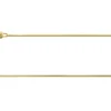 9ct Yellow Gold 0.7mm Diamond Cut Square Snake Chain 18"/45cm Hallmarked
