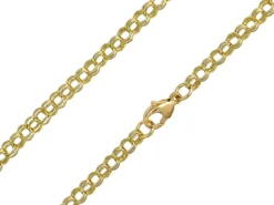 9ct Yellow Gold 4.0mm Double Round Belcher Chain 18"/45cm Hallmarked