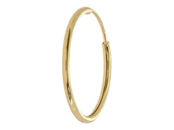 9ct Yellow Gold 16.0mm Endless Hoops, Pack Of 2