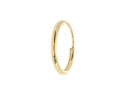 9ct Yellow Gold 10.0mm Endless Sleeper Hoops, Pack Of 2
