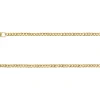 9ct Yellow Gold 1.8mm Filed Hollow Curb Chain 20"/50cm Extra Light Hallmarked