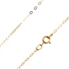 9ct Yellow Gold 1.2mm Flat Filed Oval Trace Chain 16"/40cm Unhallmarked