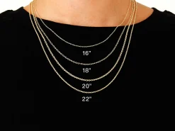 9ct Yellow Gold 0.9mm Flat Filed Oval Trace Chain With Extender 16-18
