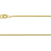 18ct Yellow Gold 1.0mm Franco Chain 18"/45cm Hallmarked
