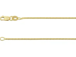 18ct Yellow Gold 1.0mm Franco Chain 18"/45cm Hallmarked