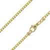 9ct Yellow Gold 2.4mm Franco Chain 16"/40cm Hallmarked