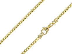 9ct Yellow Gold 2.4mm Franco Chain 16"/40cm Hallmarked