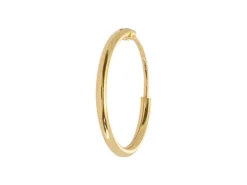 9ct Yellow Gold 12.0mm Hinged Sleeper Superlight Hoops, Pack Of 2, 100% Recycled Gold