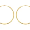 9ct Yellow Gold 18mm Hinged Superlight Hoops Pack of 2, 100% Recycled Gold