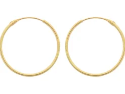 9ct Yellow Gold 18mm Hinged Superlight Hoops Pack of 2, 100% Recycled Gold