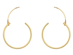 9ct Yellow Gold 18mm Hinged Superlight Hoops Pack of 2, 100% Recycled Gold