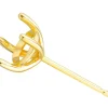 18ct Yellow Gold 3mm Martini Claw Earrings