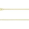 9ct Yellow Gold 1.5mm Open Curb Chain 18"/45cm Hallmarked