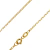 9ct Yellow Gold 1.7mm Oval Belcher Chain 16"/40cm Hallmarked
