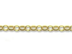 9ct Yellow Gold 2.3mm Oval Belcher Chain Loose Unhallmarked