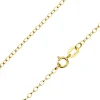 9ct Yellow Gold 1.7mm Oval Trace Chain 16"/40cm Hallmarked