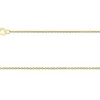 9ct Yellow Gold 1.0mm Oval Trace Chain 16"/40cm Unhallmarked