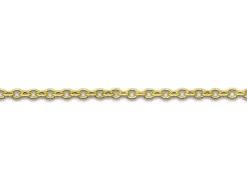 9ct Yellow Gold 1.0mm Oval Trace Chain 16