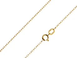 9ct Yellow Gold 1.2mm Oval Trace Chain 18"/45cm Unhallmarked