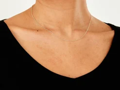 9ct Yellow Gold 1.7mm Oval Trace Chain 18