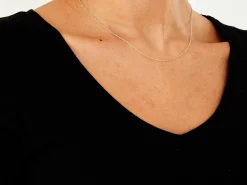 9ct Yellow Gold 1.2mm Oval Trace Chain 16