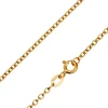 9ct Yellow Gold 2.0mm Oval Trace Chain 18"/45cm Hallmarked