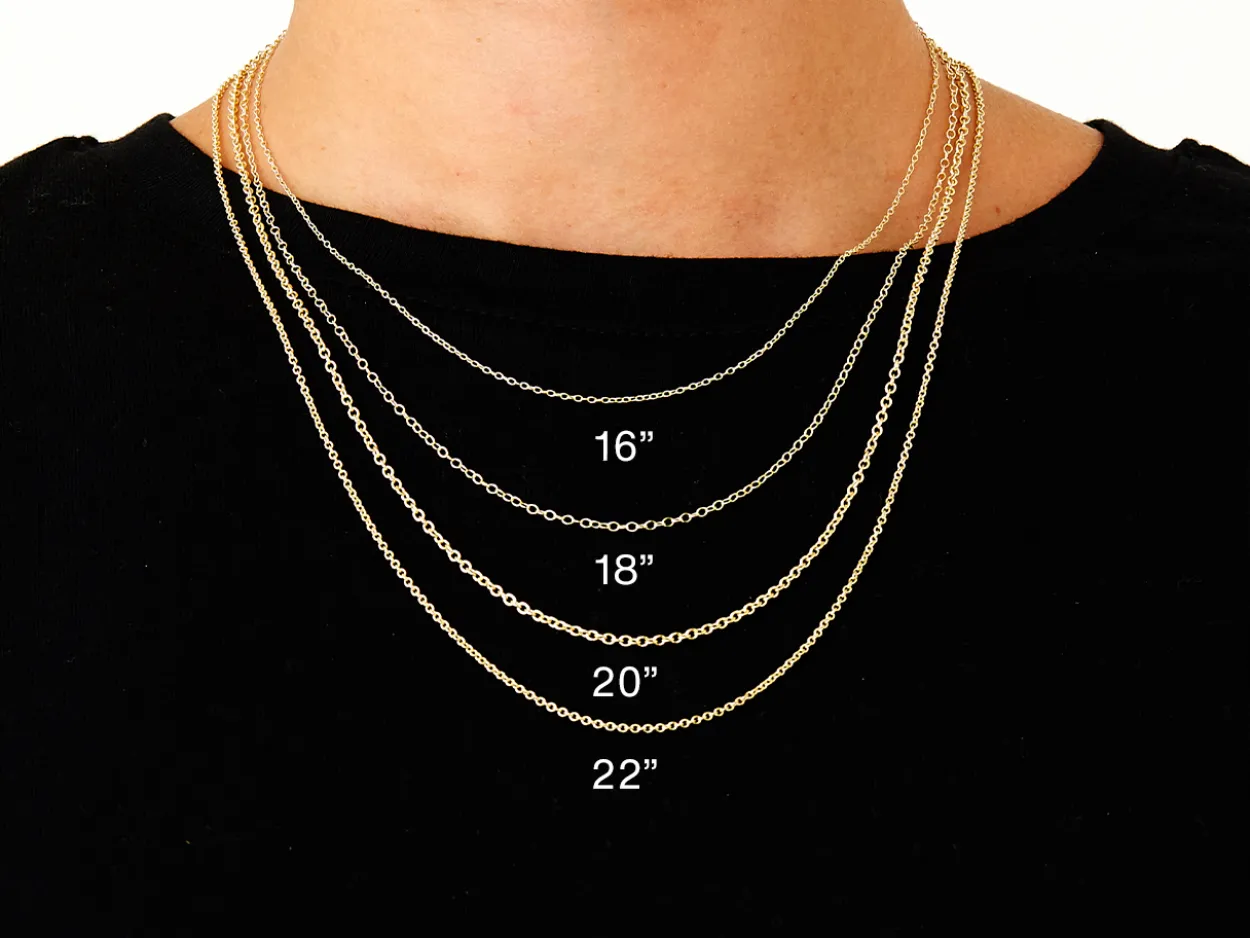 9ct Yellow Gold 2.0mm Oval Trace Chain 18"/45cm Hallmarked