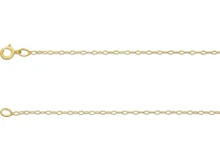 9ct Yellow Gold 1.2mm Oval Trace Chain 20"/50cm Unhallmarked
