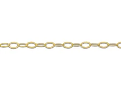 9ct Yellow Gold 1.2mm Oval Trace Chain 20