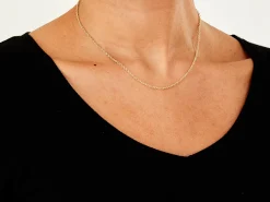 9ct Yellow Gold 2.0mm Oval Trace Chain 16