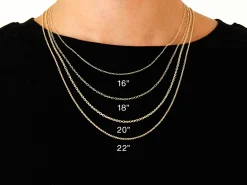9ct Yellow Gold 1.6mm Oval Trace Chain 20