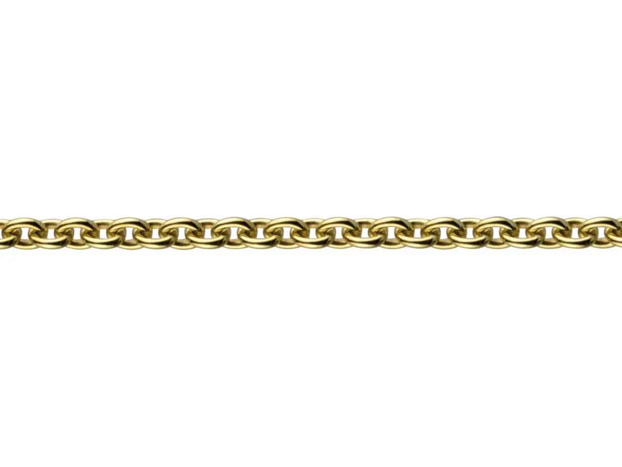 9ct Yellow Gold 1.9mm Oval Trace Chain Loose Unhallmarked