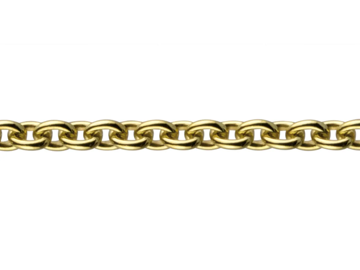 9ct Yellow Gold 1.9mm Oval Trace Chain Loose Unhallmarked