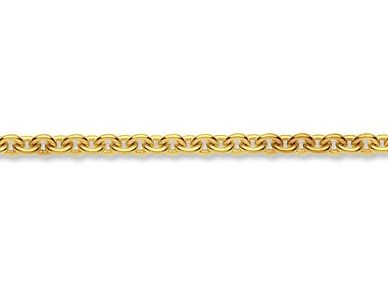 9ct Yellow Gold 2.7mm Oval Trace Chain Loose Unhallmarked