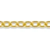 9ct Yellow Gold 3.5mm Oval Trace Chain Loose Unhallmarked