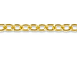 9ct Yellow Gold 3.5mm Oval Trace Chain Loose Unhallmarked